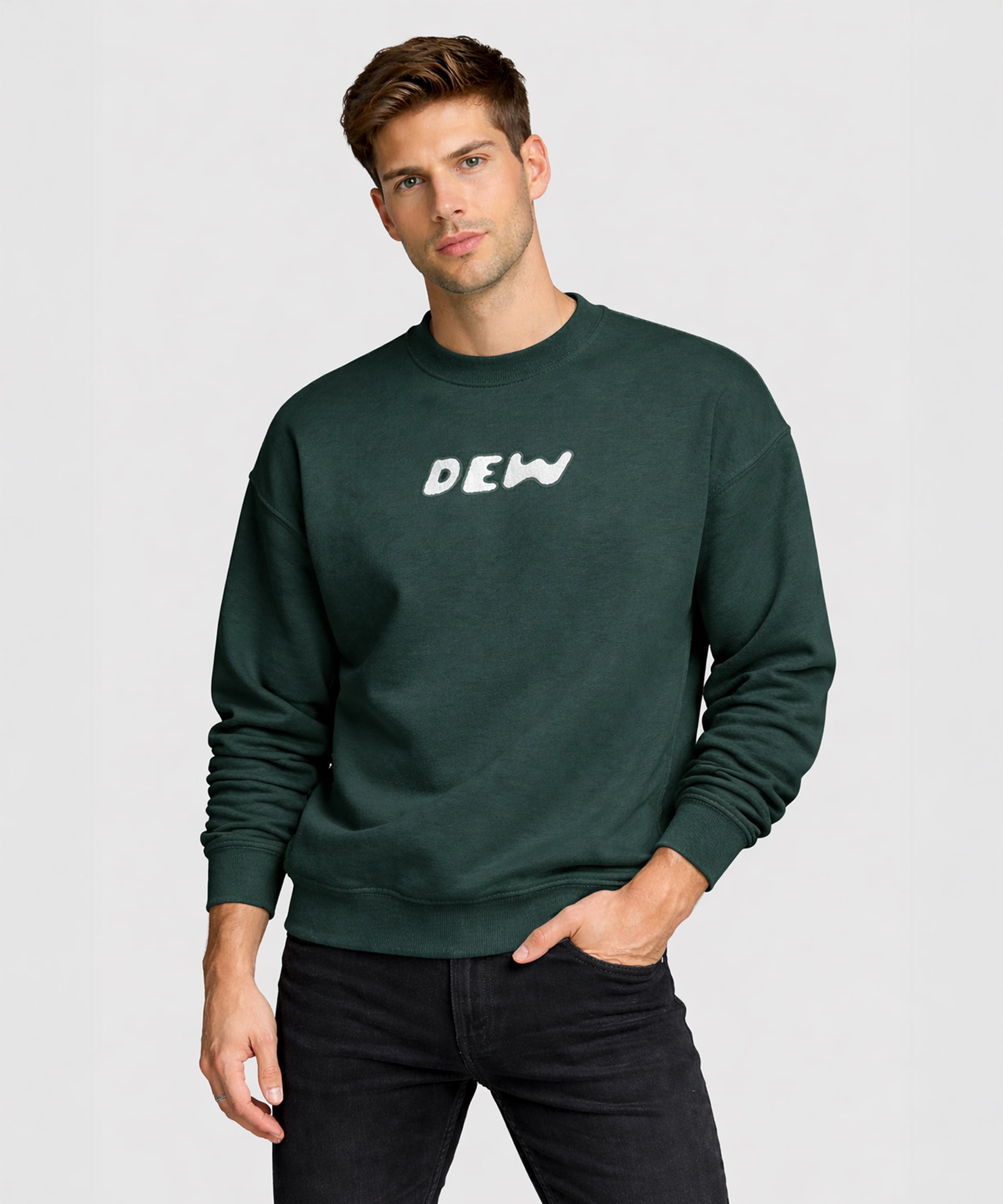 4 WELLDER Tucked Crewneck スウェット ターコイズ Dew x Azur® Cloud Crewneck Sweater – Dew of the Gods®